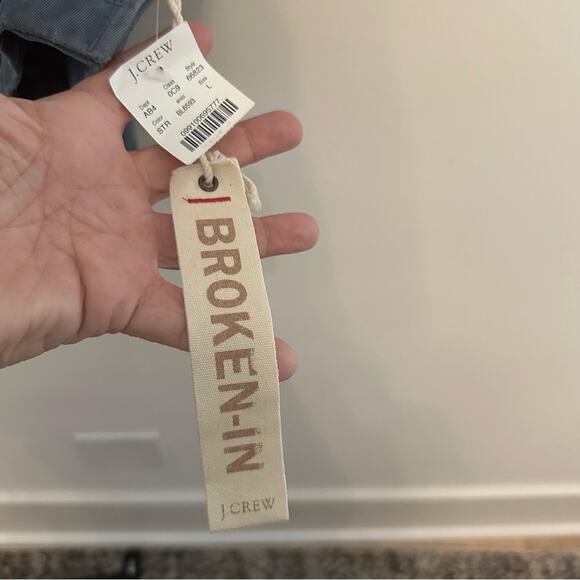 JCrew Men's Broken-In Blazer Blue Chambray Blue Large - Picture 3 of 7